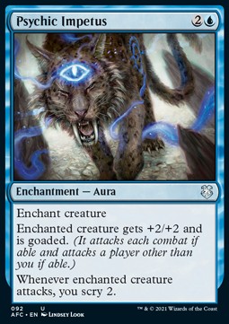 Psychic Impetus - Commander: Adventures in the Forgotten Realms (Uncommon) [AFC-92] Main image