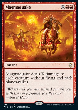 Magmaquake - Commander: Adventures in the Forgotten Realms (Rare) [AFC-133] Main image