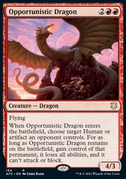 Opportunistic Dragon - Commander: Adventures in the Forgotten Realms (Rare) [AFC-134]