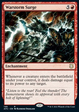 Warstorm Surge - Commander: Adventures in the Forgotten Realms (Rare) [AFC-149]