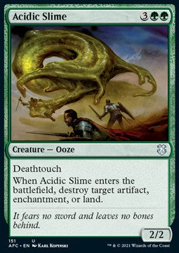 Acidic Slime - Commander: Adventures in the Forgotten Realms (Uncommon) [AFC-151] Image principale du produit