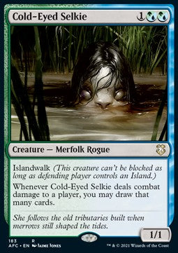 Cold-Eyed Selkie - Commander: Adventures in the Forgotten Realms (Rare) [AFC-183] Main image