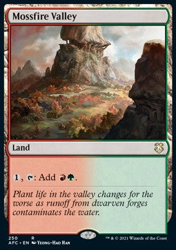 Mossfire Valley - Commander: Adventures in the Forgotten Realms (Rare) [AFC-250] Main image