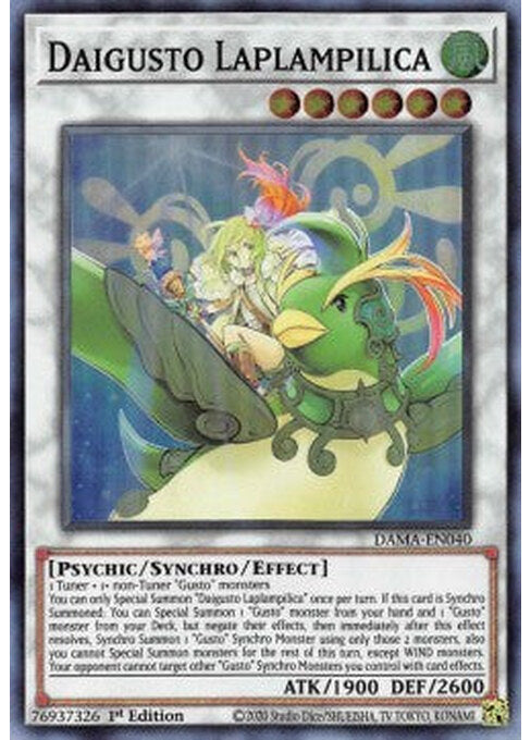 Daigusto Laplampilica — Dawn of Majesty (DAMA-040) Yu-Gi-Oh! card Hoofdafbeelding