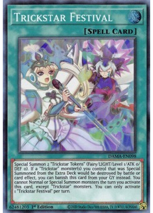 Trickstar Festival — Dawn of Majesty (DAMA-098) Yu-Gi-Oh! card Hoofdafbeelding