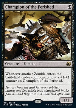Champion of the Perished - Innistrad: Midnight Hunt (Rare) [MID-91] Hover Image