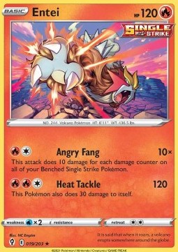 Entei - Evolving Skies (Holo Rare) [EVS-019] Hover Image