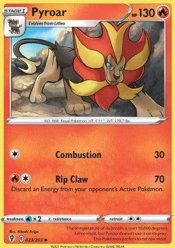 Pyroar - Evolving Skies (Uncommon) [EVS-023] Hover Image