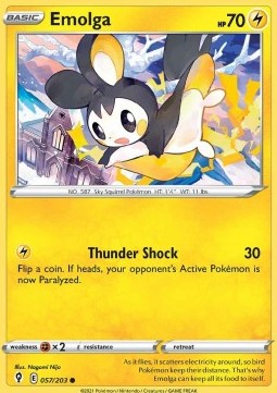 Emolga - Evolving Skies (Common) [EVS-057] Imagen principal del producto