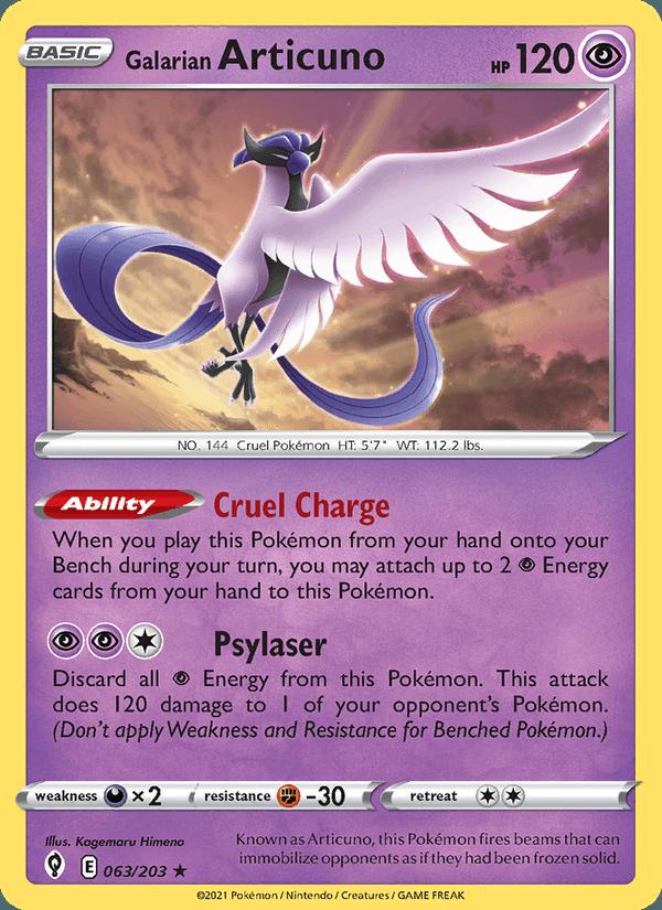 Galarian Articuno - Evolving Skies (Holo Rare) [EVS-063] Image principale du produit