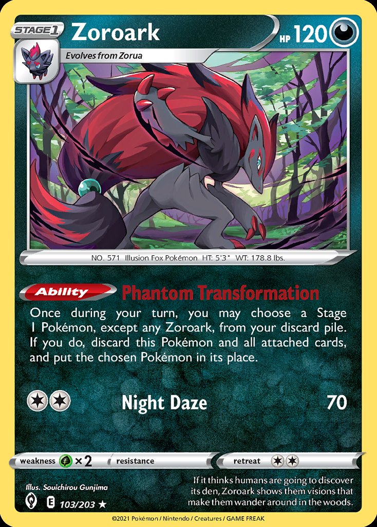 Zoroark - Evolving Skies (Holo Rare) [EVS-103] Hoofdafbeelding