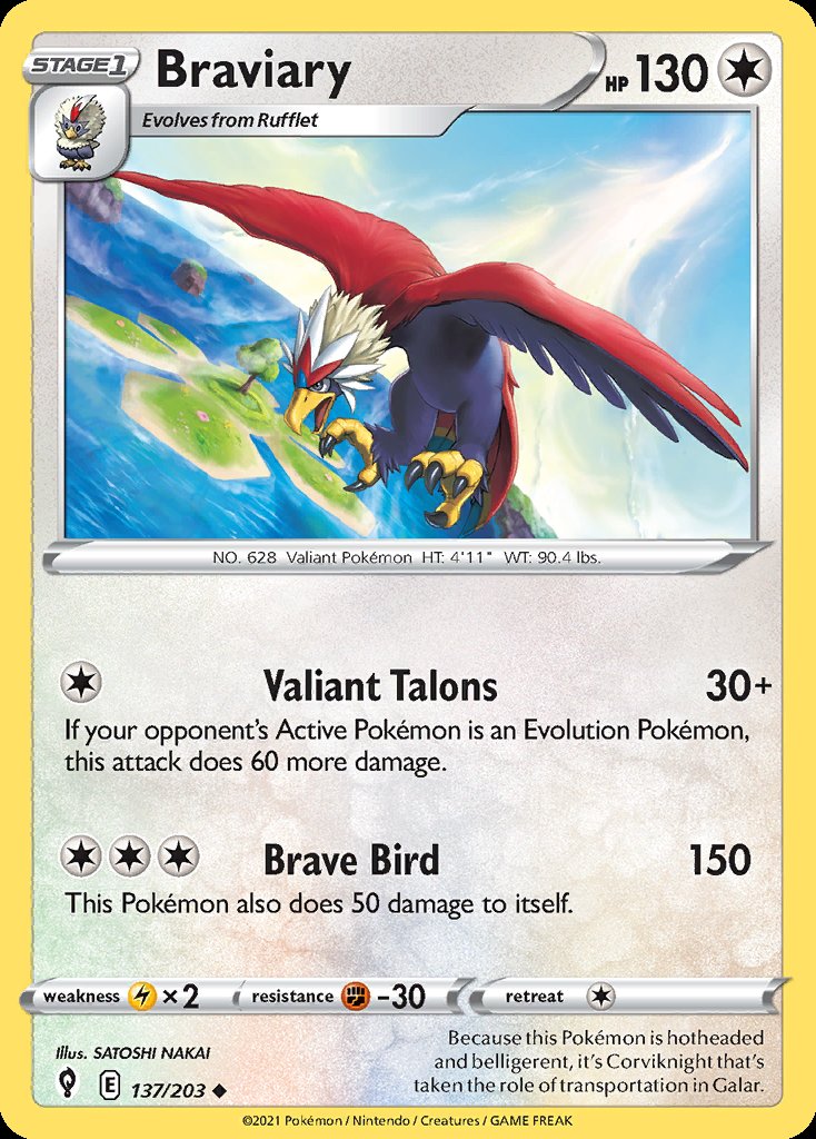 Braviary - Evolving Skies (Uncommon) [EVS-137] Hoofdafbeelding