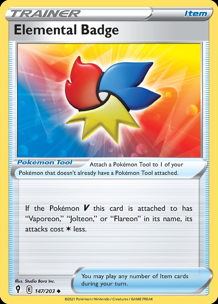 Elemental Badge - Evolving Skies (Uncommon) [EVS-147] Imagen principal del producto