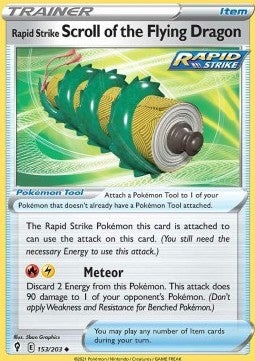 Rapid Strike Scroll of the Flying Dragon - Evolving Skies (Uncommon) [EVS-153] Immagine principale del prodotto