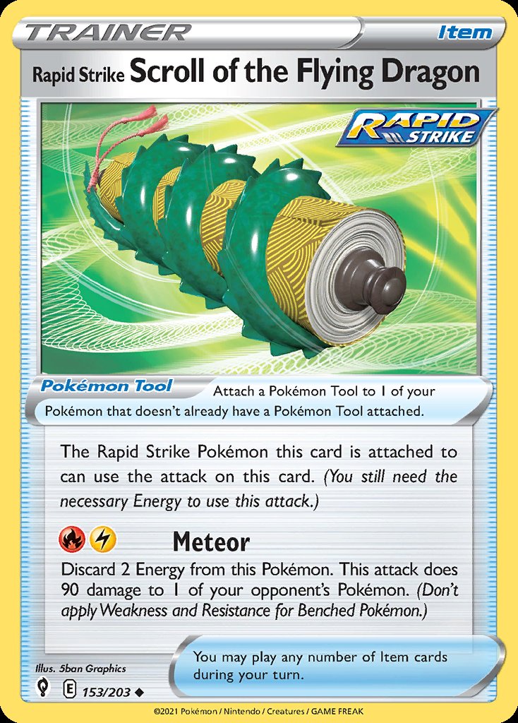 Rapid Strike Scroll of the Flying Dragon - Evolving Skies (Uncommon) [EVS-153] Imagen principal del producto