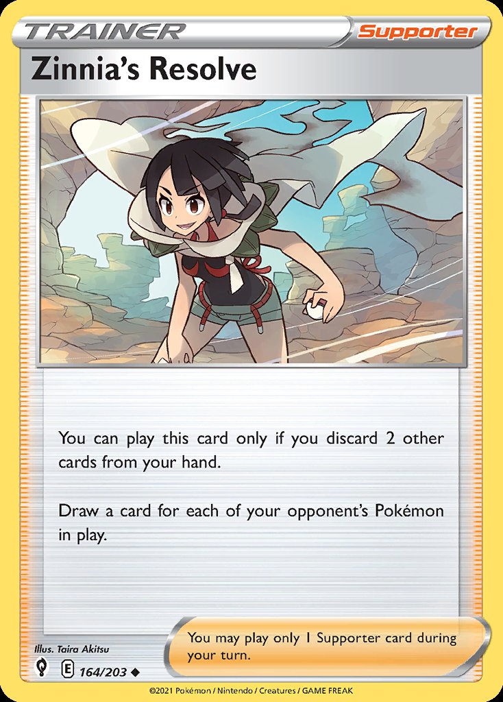 Zinnia's Resolve - Evolving Skies (Uncommon) [EVS-164] Hoofdafbeelding
