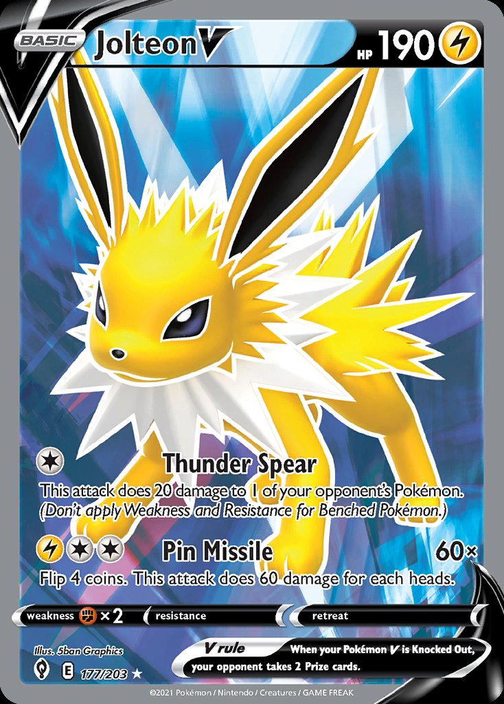 Jolteon V - Evolving Skies (Ultra Rare) [EVS-177] Main image