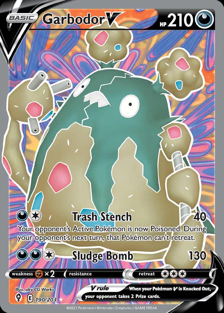 Garbodor V - Evolving Skies (Ultra Rare) [EVS-190] Imagen principal del producto