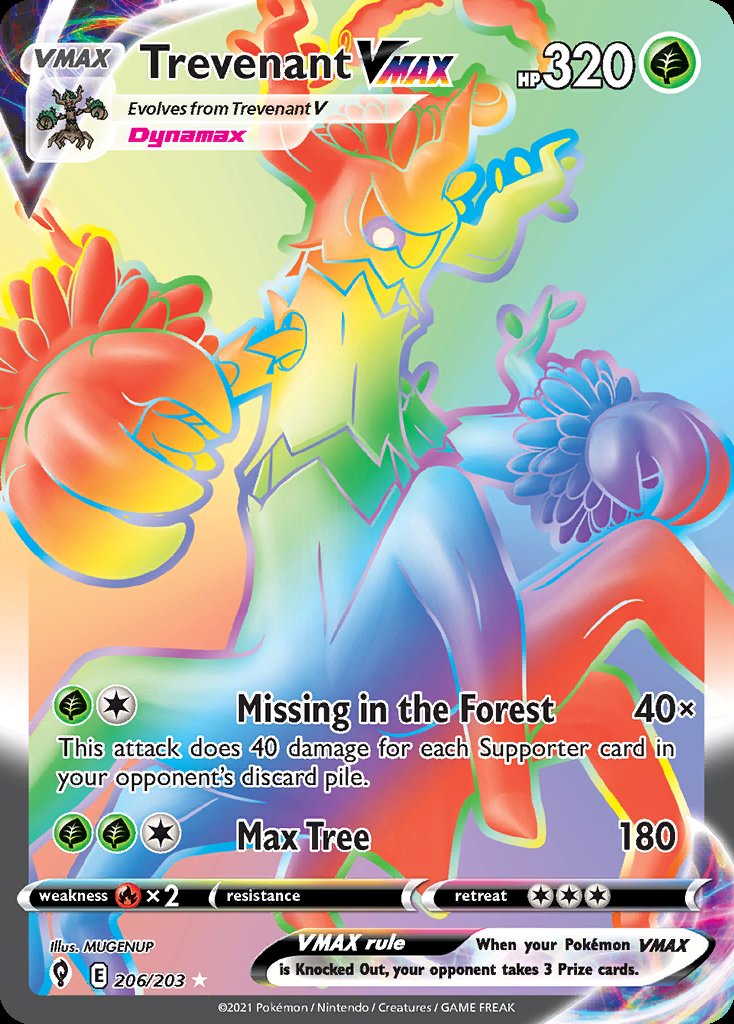 Trevenant VMAX - Evolving Skies (Secret Rare) [EVS-206] Hauptbild
