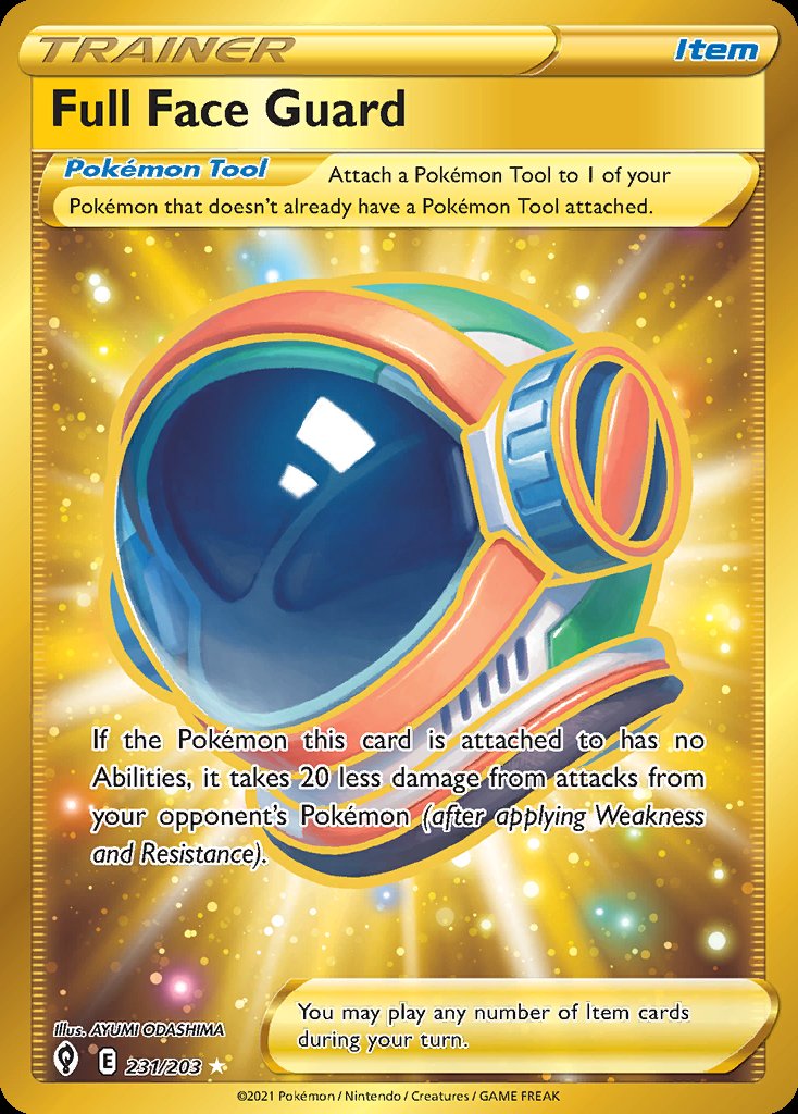 Full Face Guard - Evolving Skies (Secret Rare) [EVS-231] Image principale du produit