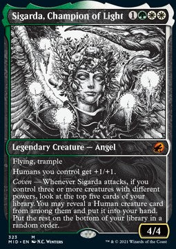 Sigarda, Champion of Light - Innistrad: Midnight Hunt: Extras (Mythic) [XMID-323]