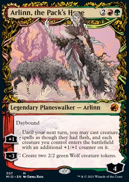 Arlinn, the Pack's Hope // Arlinn, the Moon's Fury (V.2) - Innistrad: Midnight Hunt: Extras (Mythic) [XMID-307] Hauptbild