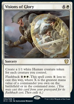 Visions of Glory (V.1) - Commander: Innistrad: Midnight Hunt (Rare) [MIC-32] Hauptbild