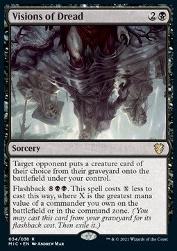 Visions of Dread (V.1) - Commander: Innistrad: Midnight Hunt (Rare) [MIC-34] Hauptbild