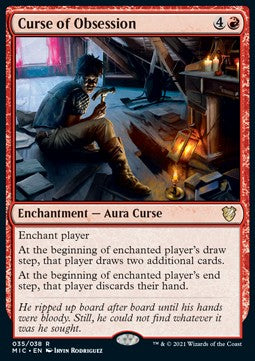 Curse of Obsession (V.1) - Commander: Innistrad: Midnight Hunt (Rare) [MIC-35] Hauptbild