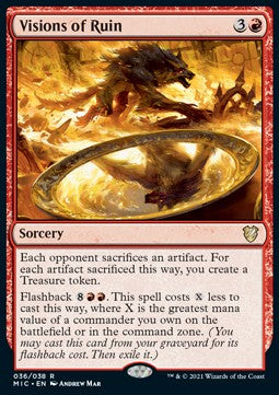 Visions of Ruin (V.1) - Commander: Innistrad: Midnight Hunt (Rare) [MIC-36]