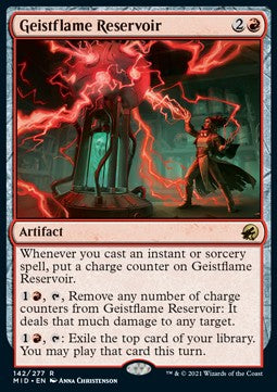 Geistflame Reservoir - Innistrad: Midnight Hunt (Rare) [MID-142] Imagen principal del producto