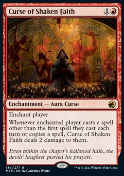 Curse of Shaken Faith - Innistrad: Midnight Hunt (Rare) [MID-134] Hauptbild