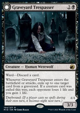 Graveyard Trespasser // Graveyard Glutton - Innistrad: Midnight Hunt (Rare) [MID-104] Hauptbild