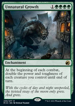 Unnatural Growth - Innistrad: Midnight Hunt (Rare) [MID-206] Hauptbild
