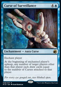 Curse of Surveillance - Innistrad: Midnight Hunt (Rare) [MID-46] Hover Image