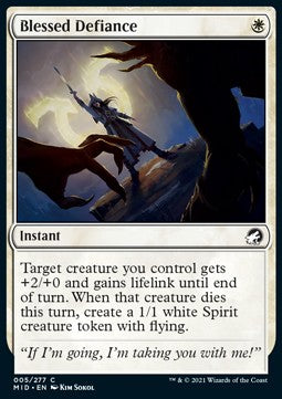 Blessed Defiance - Innistrad: Midnight Hunt (Common) [MID-5] Hauptbild
