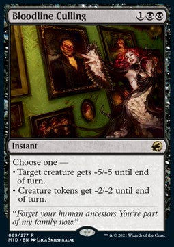 Bloodline Culling - Innistrad: Midnight Hunt (Rare) [MID-89] Hauptbild
