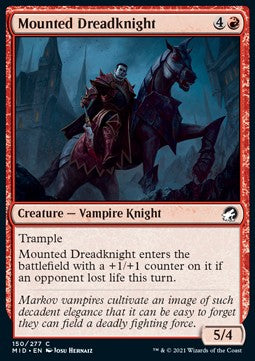 Mounted Dreadknight - Innistrad: Midnight Hunt (Common) [MID-150] Hauptbild