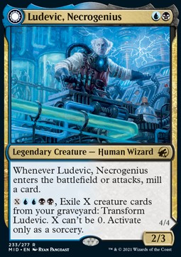 Ludevic, Necrogenius // Olag, Ludevic's Hubris - Innistrad: Midnight Hunt (Rare) [MID-233] Hover Image