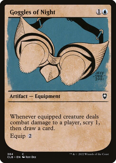 Goggles of Night – Commander Legends: Battle for Baldur's Gate (CLB-384) Magic: The Gathering card | LC-REM-20260804-15150919844172-5753e654-f02c-46eb-b5f5-cba1a99a0253 Image principale du produit