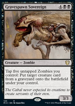 Gravespawn Sovereign - Commander: Innistrad: Midnight Hunt (Rare) [MIC-120] Hauptbild