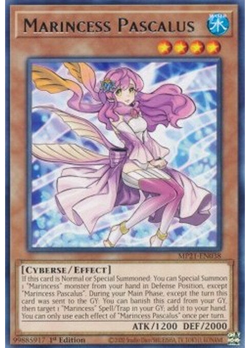 Marincess Pascalus — 2021 Tin of Ancient Battles (MP21-038) Yu-Gi-Oh! card Main image