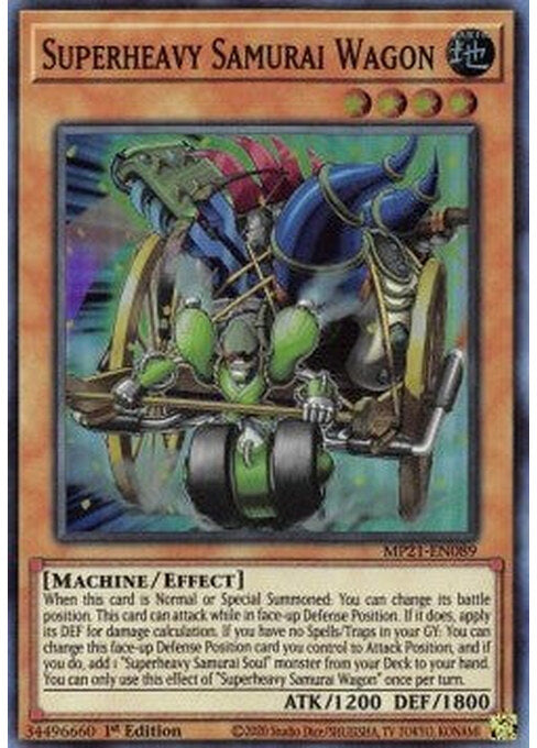 Superheavy Samurai Wagon — 2021 Tin of Ancient Battles (MP21-089) Yu-Gi-Oh! card Hoofdafbeelding