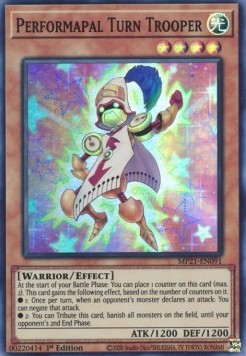 Performapal Turn Trooper - 2021 Tin of Ancient Battles (Super Rare) [MP21-091] Main image