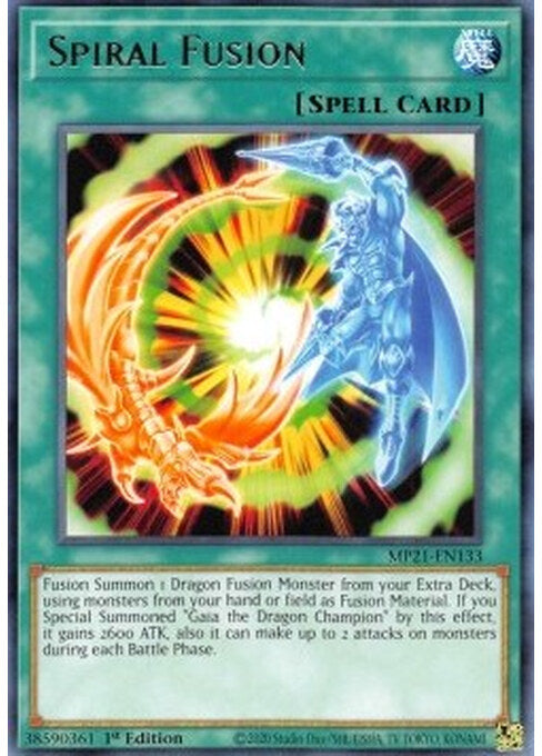 Spiral Fusion — 2021 Tin of Ancient Battles (MP21-133) Yu-Gi-Oh! card Hoofdafbeelding