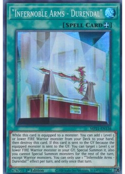 "Infernoble Arms - Durendal" — 2021 Tin of Ancient Battles (MP21-136) Yu-Gi-Oh! card Immagine principale del prodotto