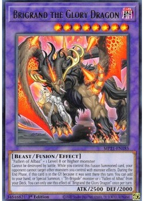 Brigrand the Glory Dragon — 2021 Tin of Ancient Battles (MP21-185) Yu-Gi-Oh! card Hoofdafbeelding