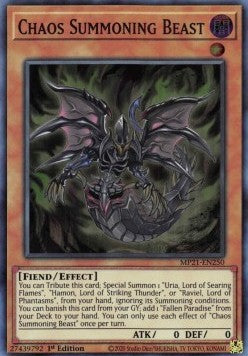 Chaos Summoning Beast - 2021 Tin of Ancient Battles (Super Rare) [MP21-250] Hover Image