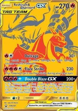 Reshiram & Charizard GX - SM Black Star Promos (Promo) [SM-247] Immagine principale del prodotto