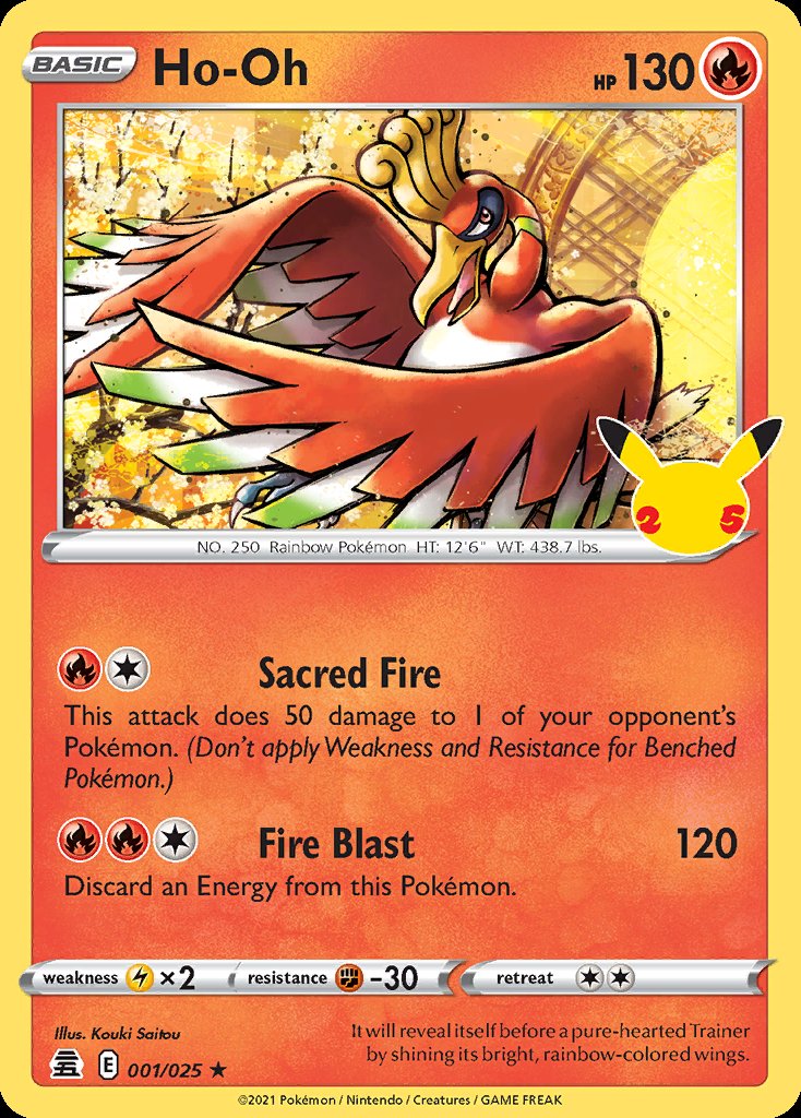 Ho-Oh - Celebrations (Holo Rare) [CEL-001] Image principale du produit